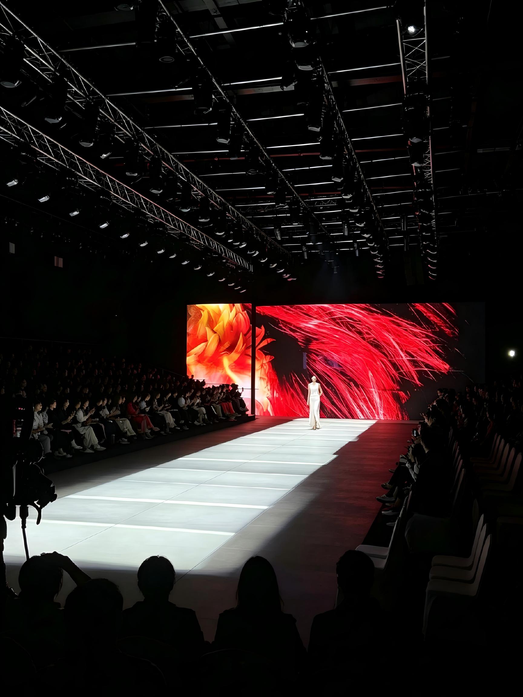 Kingbird Lighting Leko profile lights installed at a major fashion week venue.